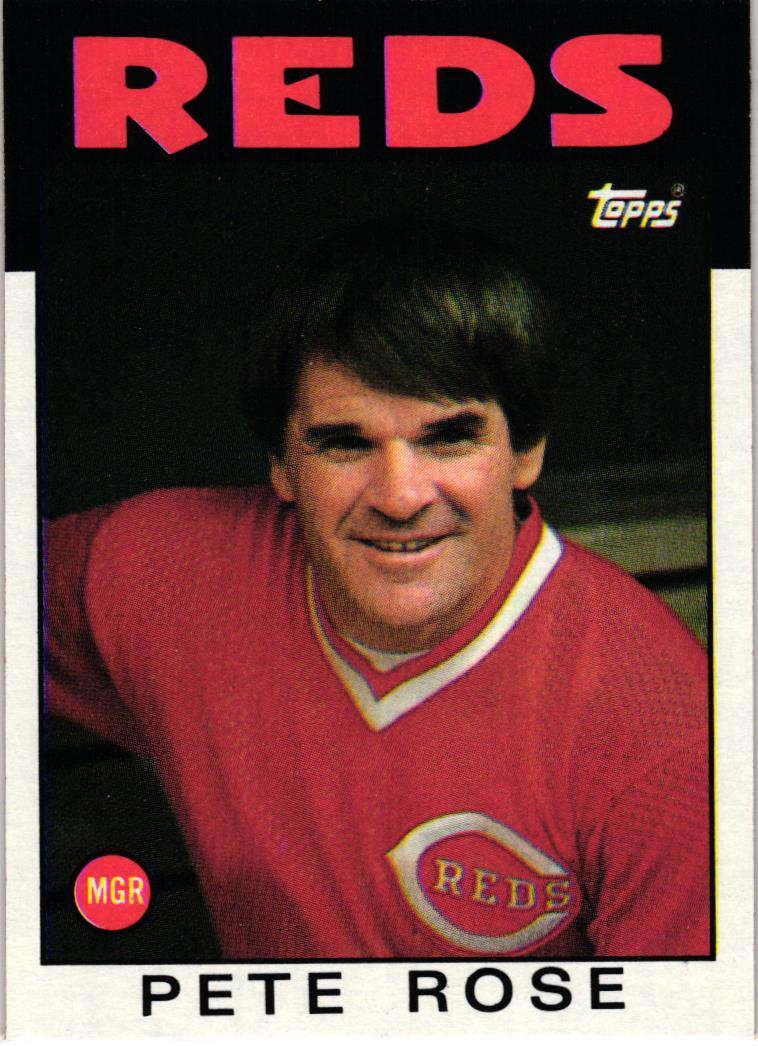 1986 Topps 741 Pete Rose Cincinnati Reds EBay