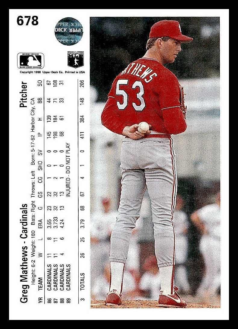 Upper Deck Baseball 1990 - Bild 150 von 174