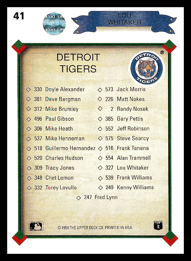 Upper Deck Baseball 1990 - Bild 94 von 174