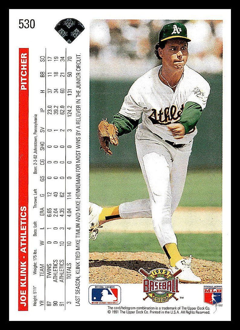 1992 Upper Deck Baseball - Picture 116 of 158