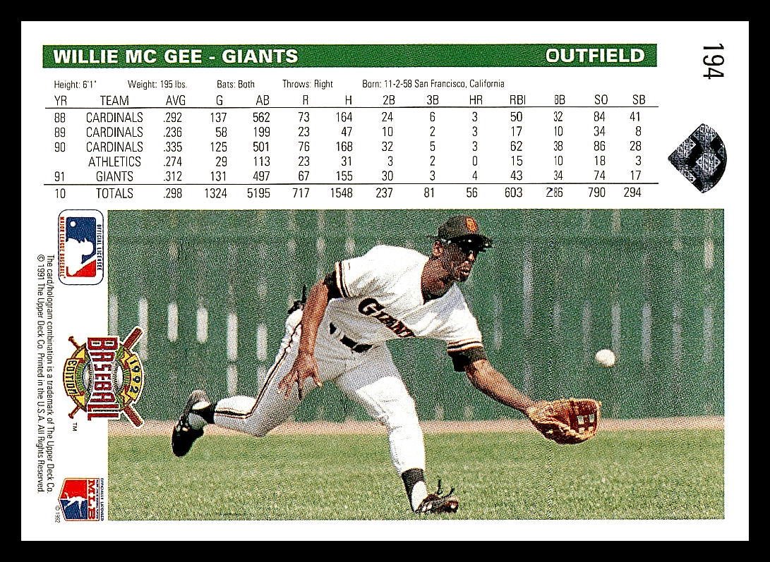 1992 Upper Deck Baseball - Picture 26 of 158