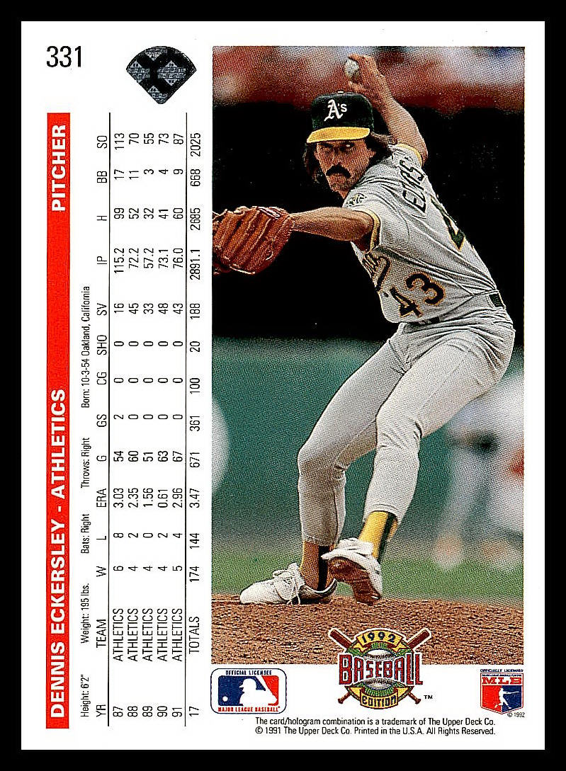 1992 Upper Deck Baseball - Picture 60 of 158