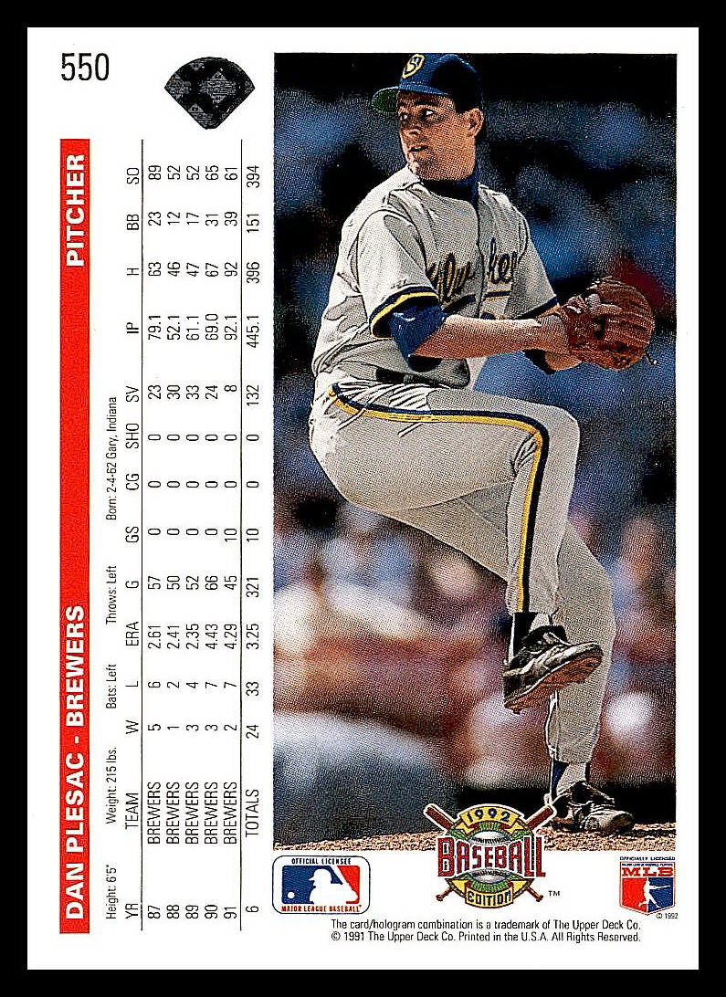 1992 Upper Deck Baseball - Picture 124 of 158
