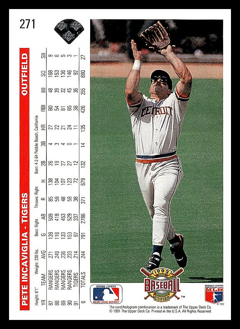 1992 Upper Deck Baseball - Picture 48 of 158