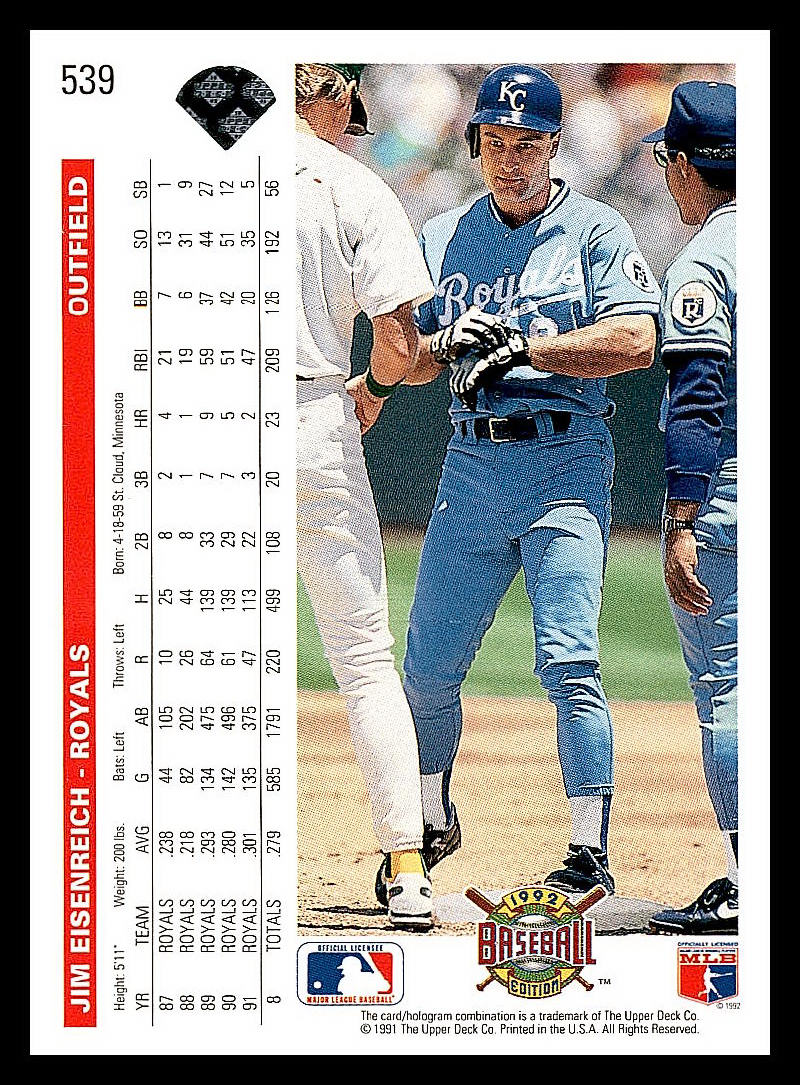1992 Upper Deck Baseball - Picture 120 of 158