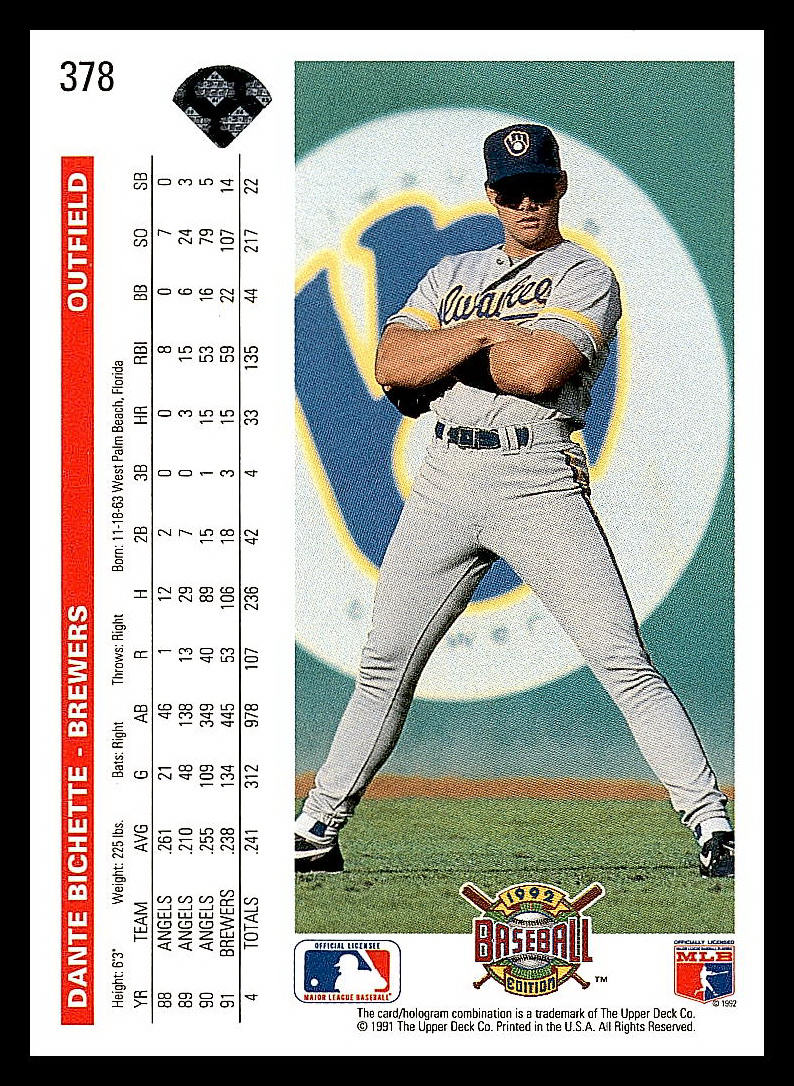 1992 Upper Deck Baseball - Picture 72 of 158