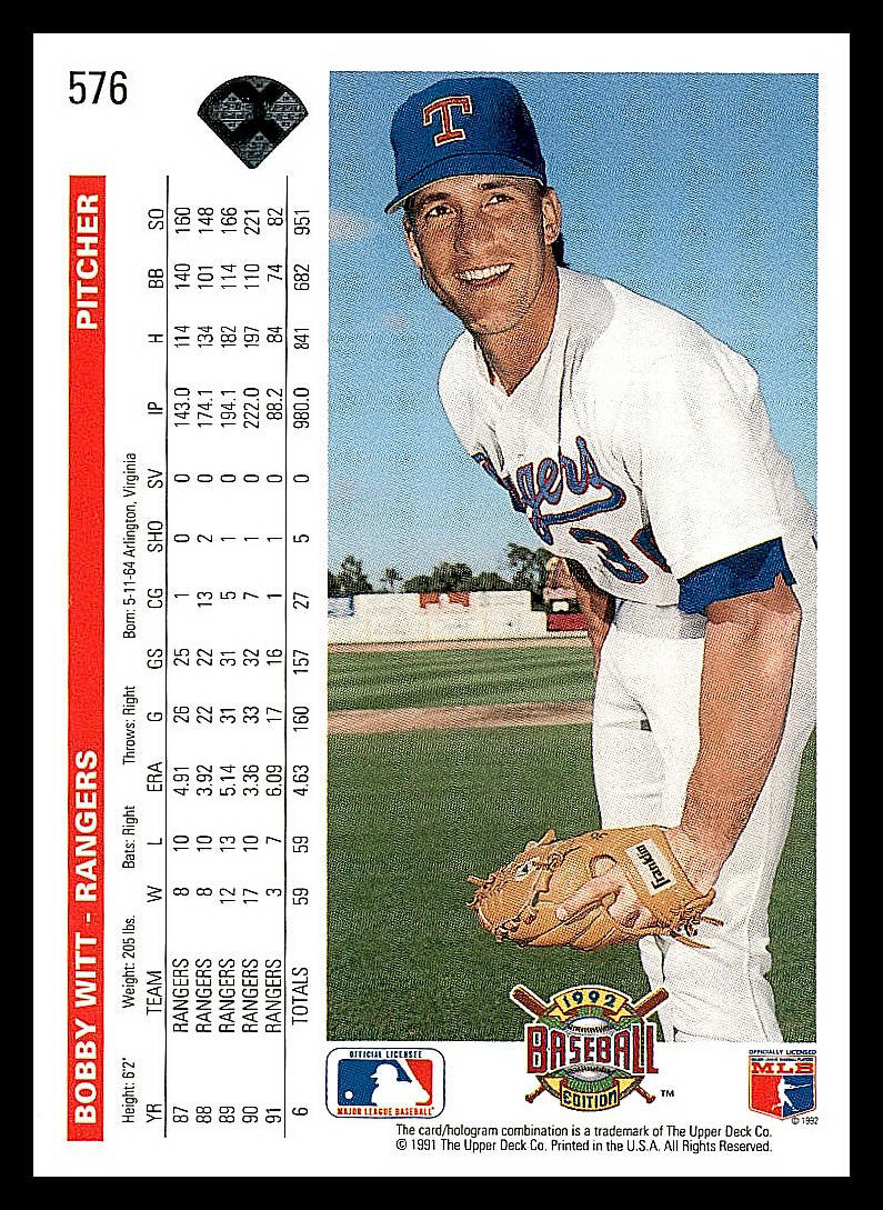 1992 Upper Deck Baseball - Picture 136 of 158