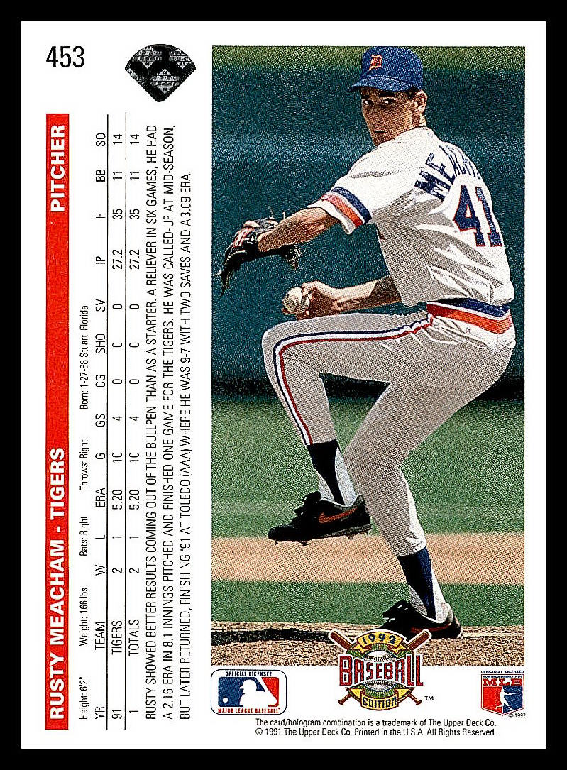 1992 Upper Deck Baseball - Picture 94 of 158