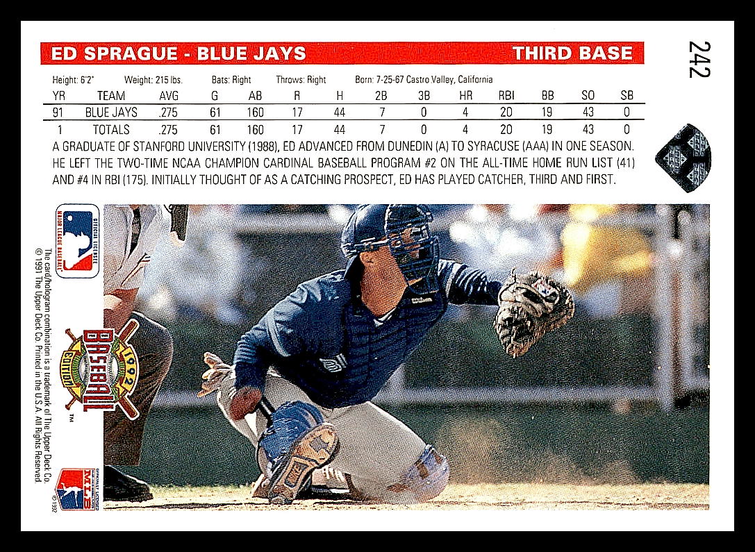 1992 Upper Deck Baseball - Picture 40 of 158