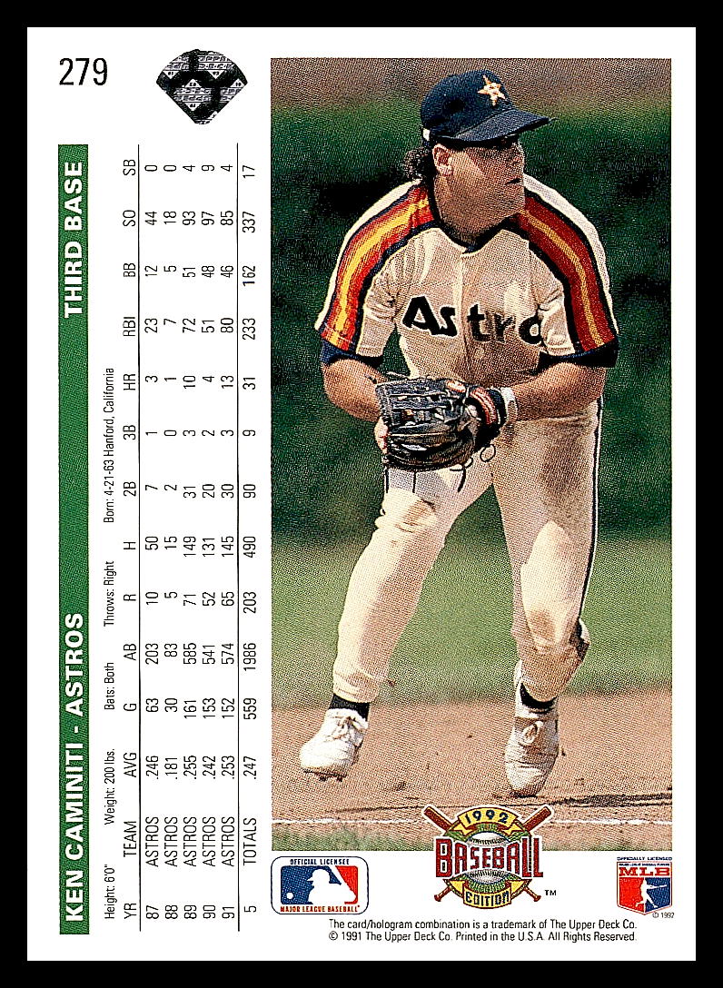 1992 Upper Deck Baseball - Picture 54 of 158