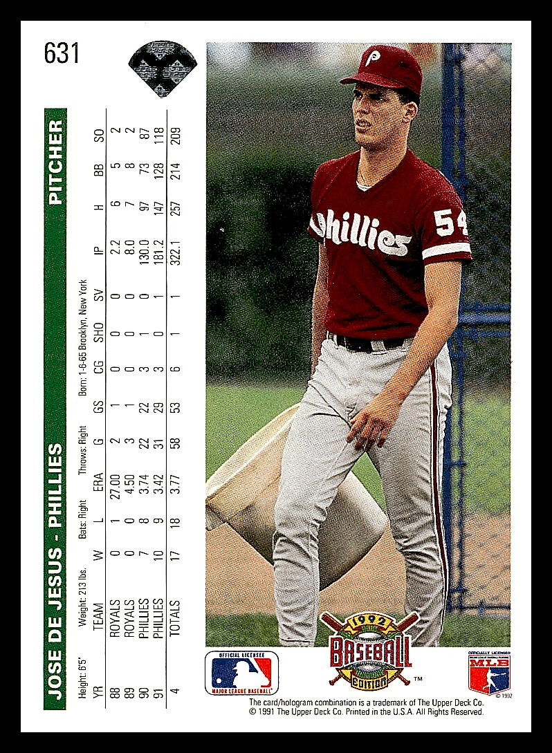 1992 Upper Deck Baseball - Picture 140 of 158