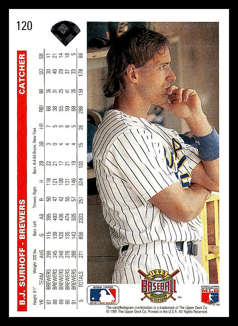 1992 Upper Deck Baseball - Picture 8 of 158