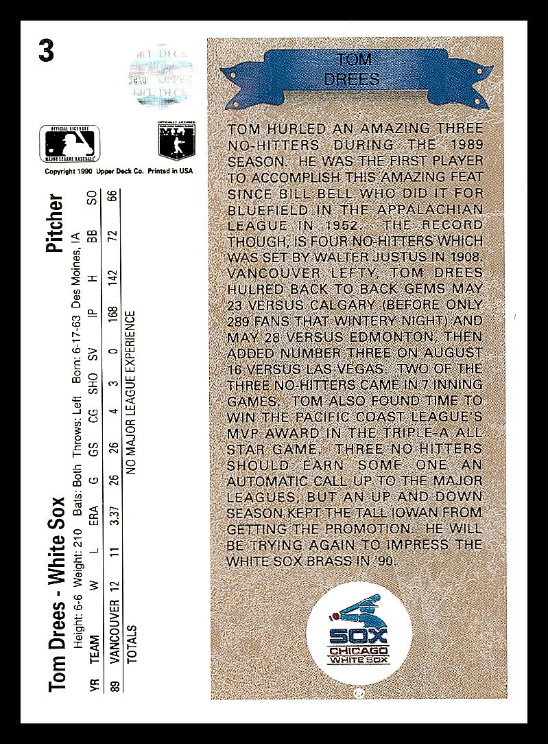 1991 Upper Deck Baseball - Picture 50 of 86