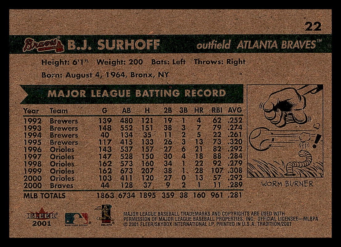 2001 Fleer Baseball - Tradition - Picture 14 of 59