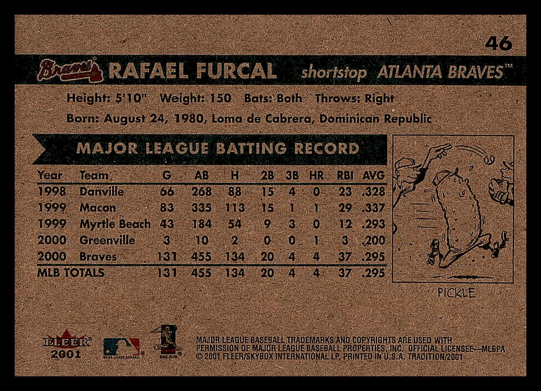 2001 Fleer Baseball - Tradition - Picture 47 of 59