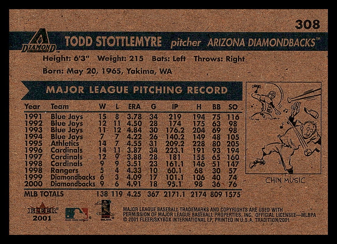 2001 Fleer Baseball - Tradition - Picture 30 of 59