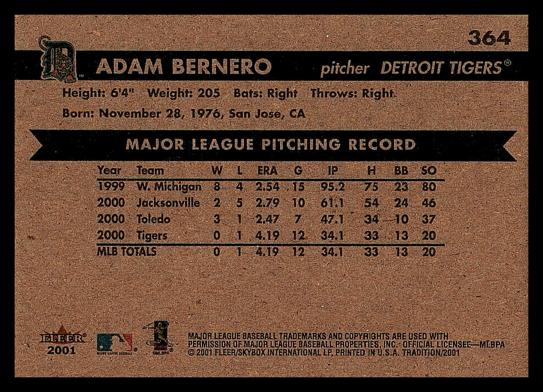 2001 Fleer Baseball - Tradition - Picture 40 of 59