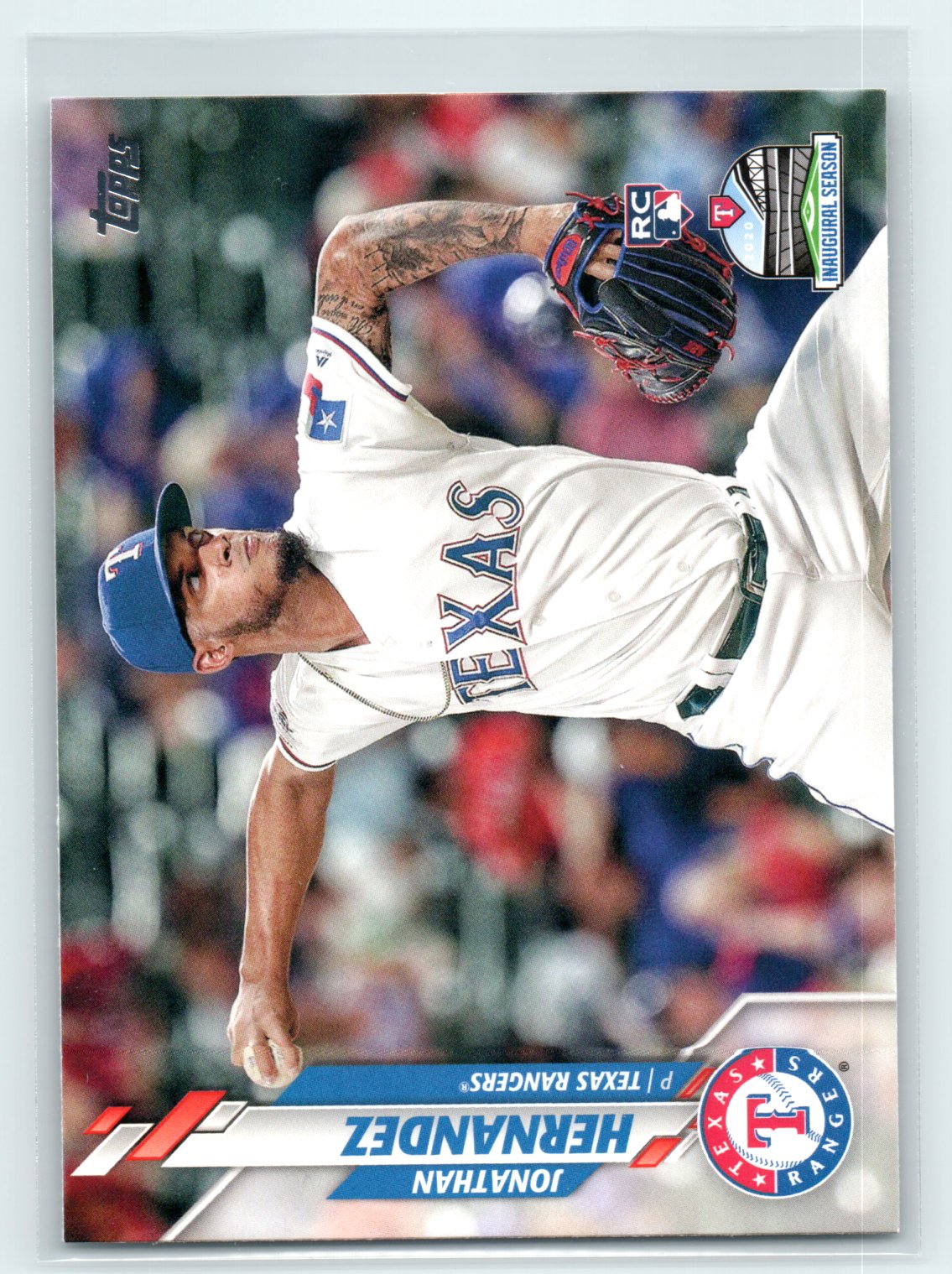  2020 Topps #597 Jonathan Hernandez RC Rookie Texas