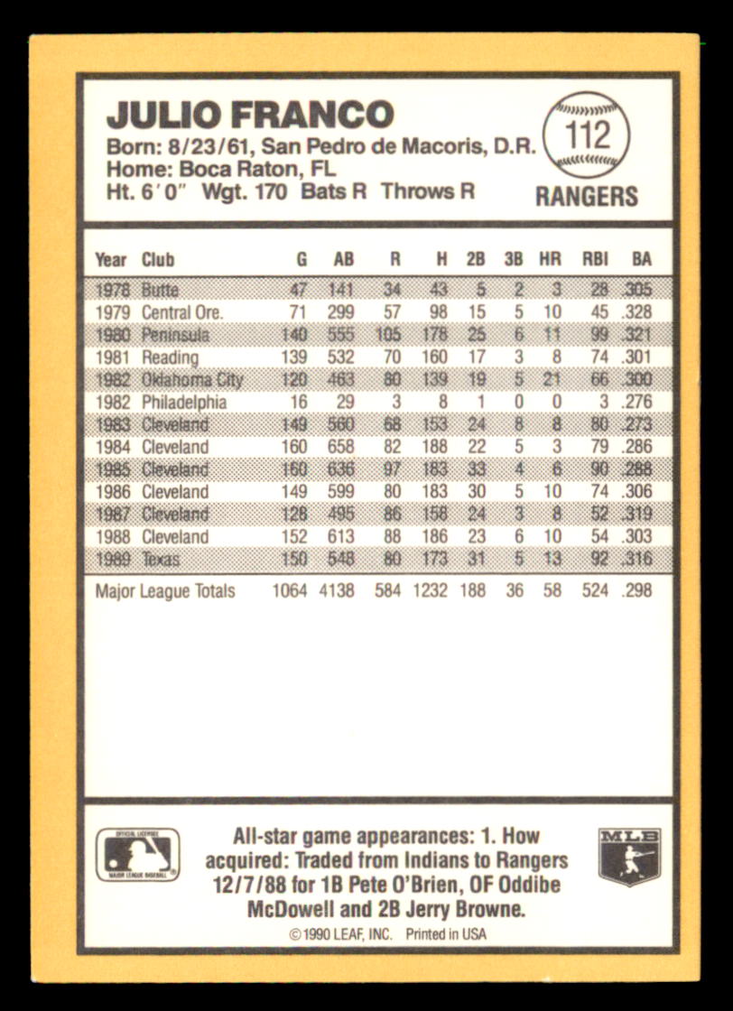 1990 Donruss Best of the AL Pick From List #101-144 - Picture 26 of 90