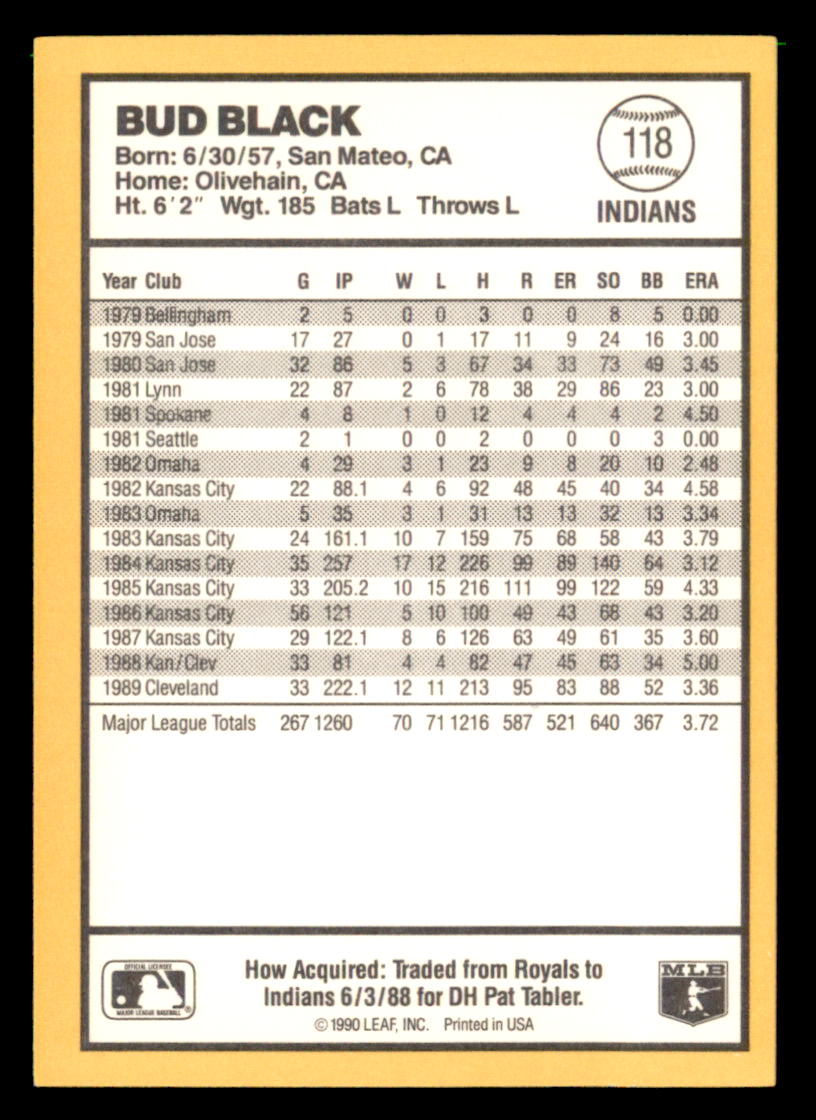1990 Donruss Best of the AL Pick From List #101-144 - Picture 38 of 90