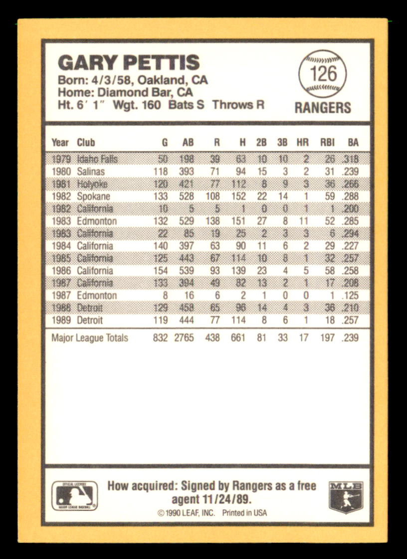1990 Donruss Best of the AL Pick From List #101-144 - Picture 54 of 90