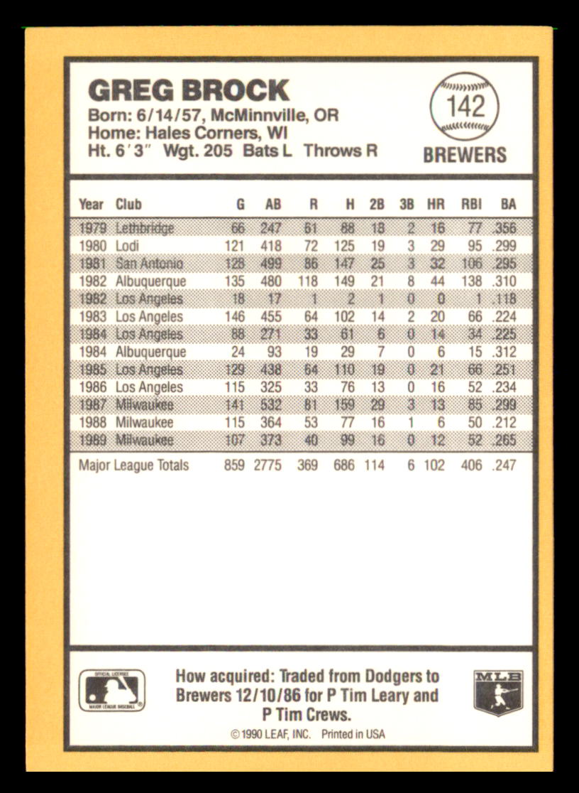 1990 Donruss Best of the AL Pick From List #101-144 - Picture 86 of 90