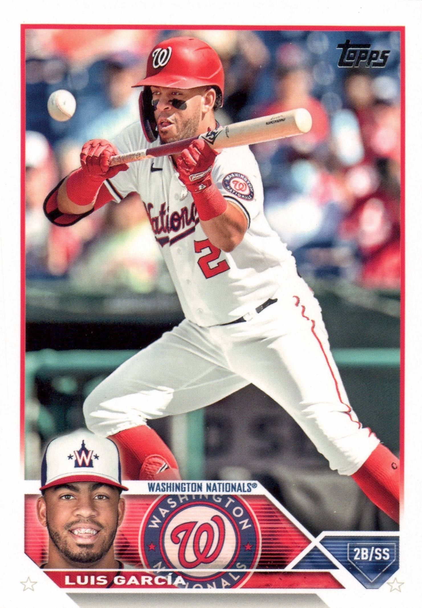 2023 Topps #193 Luis Garcia Washington Nationals Baseball Card