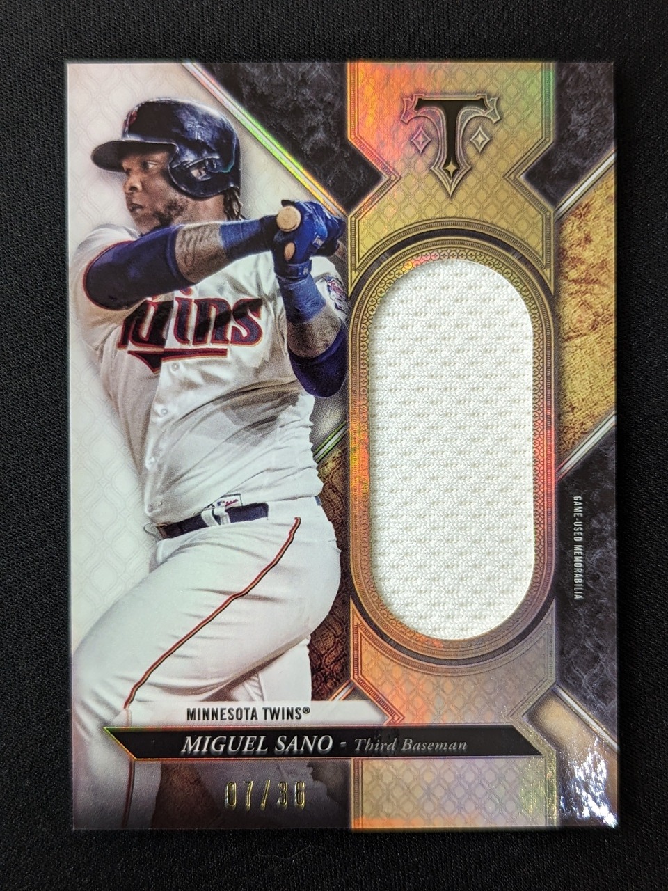 2017 Topps Triple Threads #SJR-MSN Miguel Sano /36 Unity Relics - Picture 1 of 2