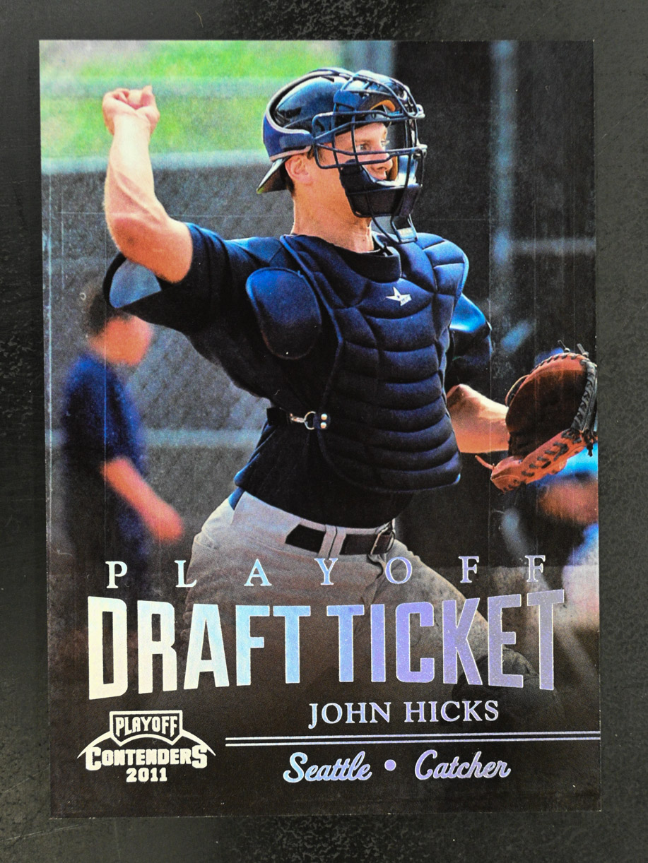 2011 Playoff Contenders #DT52 John Hicks Draft Ticket Seattle Mariners - Picture 1 of 2