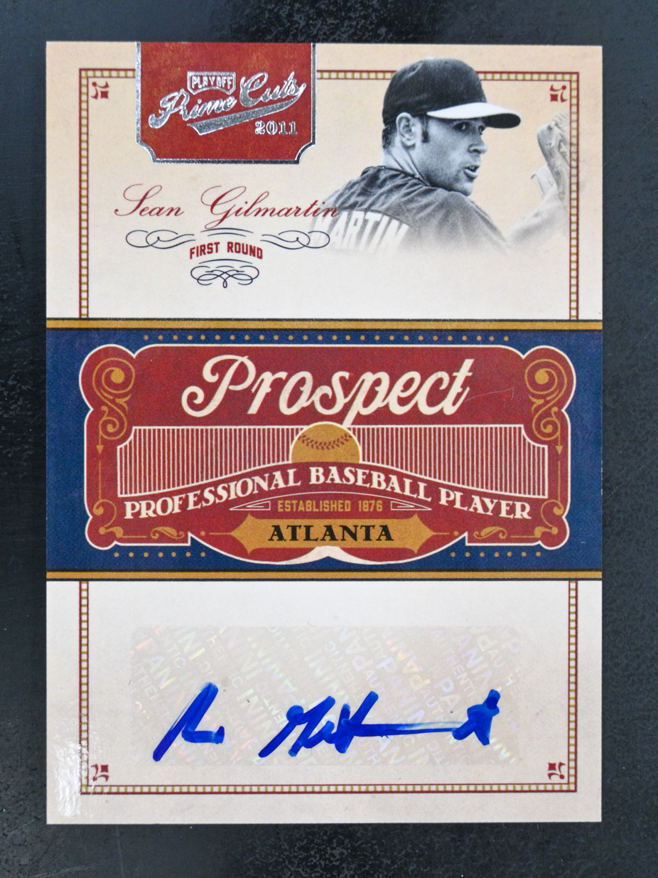 2011 Panini Prime Cuts #SG Sean Gilmartin /299 Prospect Signatures Braves - Picture 1 of 2