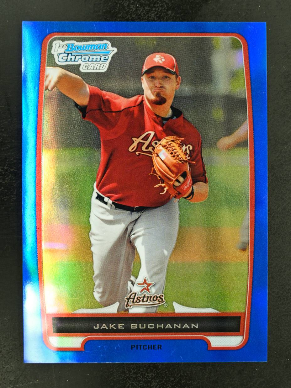 2012 Bowman Chrome #BCP215 Jake Buchanan /250 Blue Refractor Prospects Astros - Picture 1 of 2