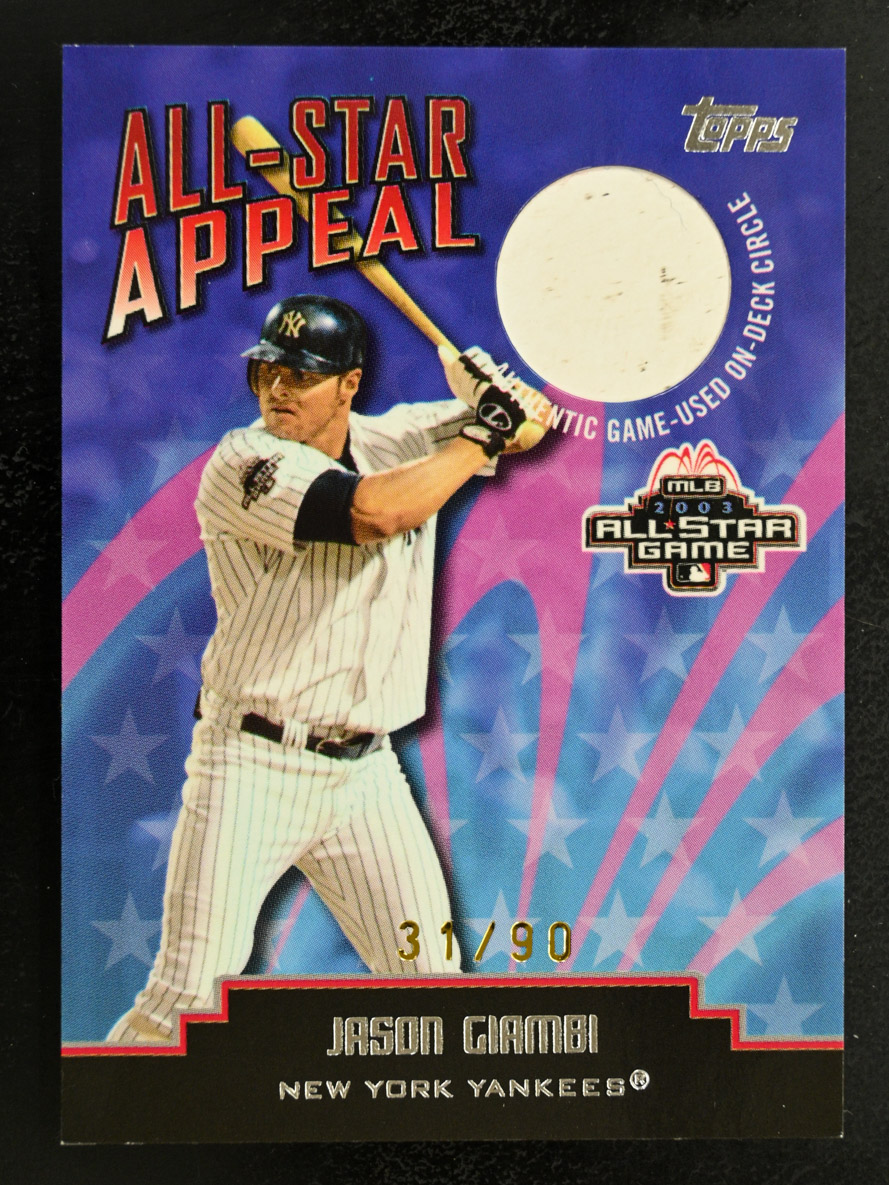 2004 Topps Clubhouse Collection #ASOD-JG Jason Giambi /90 All-Star Appeal Relics - Picture 1 of 2
