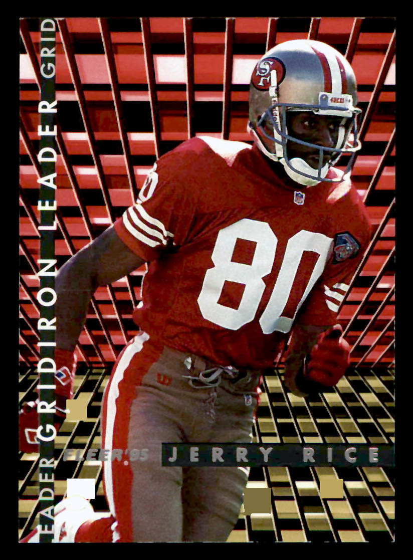 1995 Fleer #4 Jerry Rice Gridiron Leaders San Francisco 49ers - Picture 1 of 2