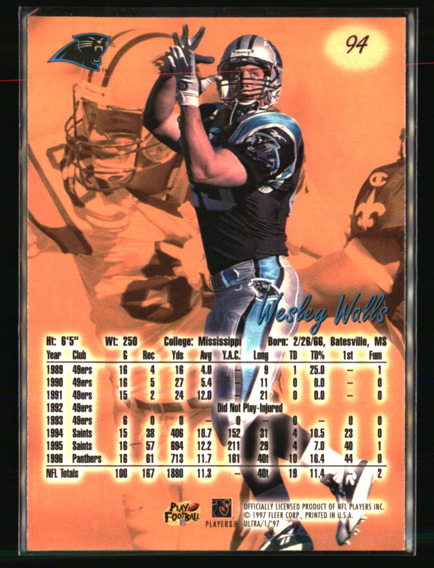 Carolina Panthers Football Cards - Choose from 50s Player Qty Discount - Part 6 - Picture 387 of 477