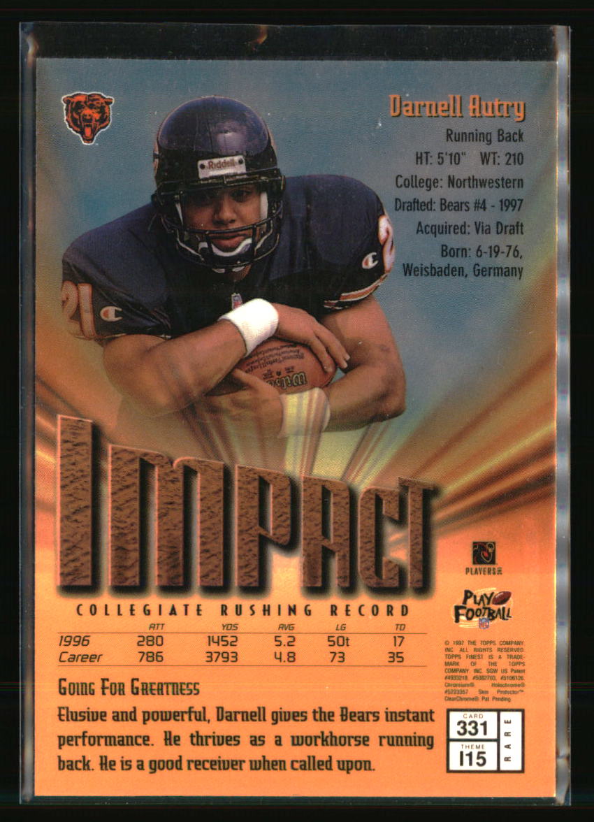 Chicago Bears Football Cards - Choose Player Quantity Discount - Picture 7 of 371