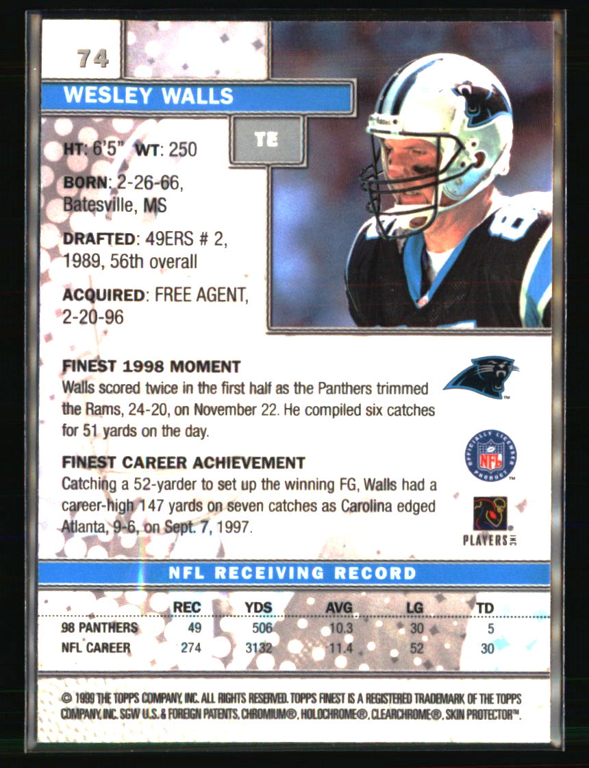 Carolina Panthers Football Cards - Choose from 50s Player Qty Discount - Part 6 - Picture 395 of 477