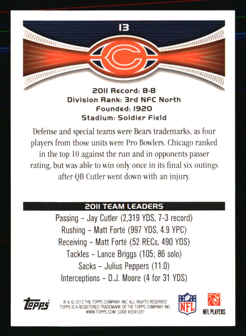 Chicago Bears Football Cards - Choose Player Quantity Discount - Picture 189 of 371