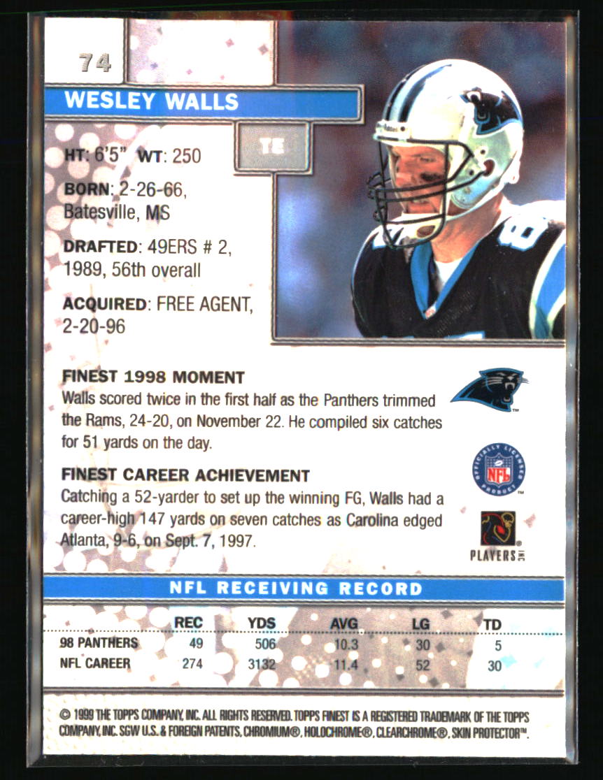 Carolina Panthers Football Cards - Choose from 50s Player Qty Discount - Part 6 - Picture 441 of 477