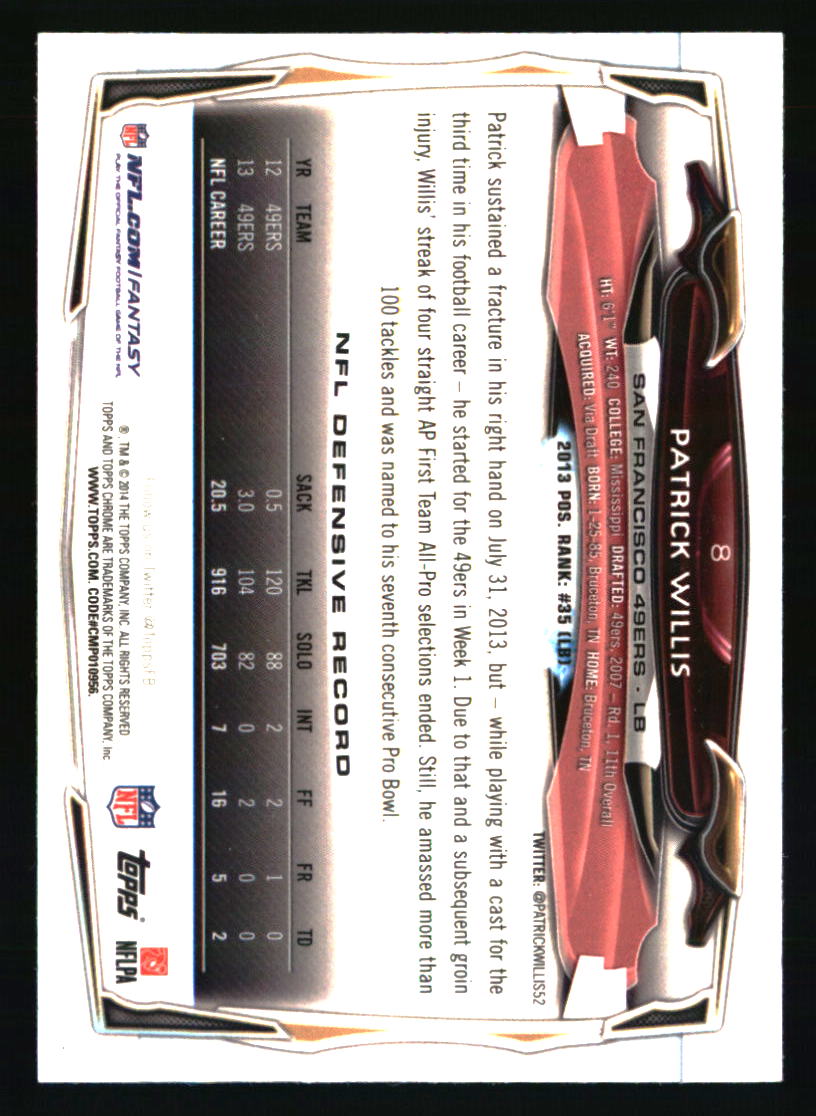 San Francisco 49ers Football Cards Choose Player Qty Discount 100s to Choose - Picture 169 of 425