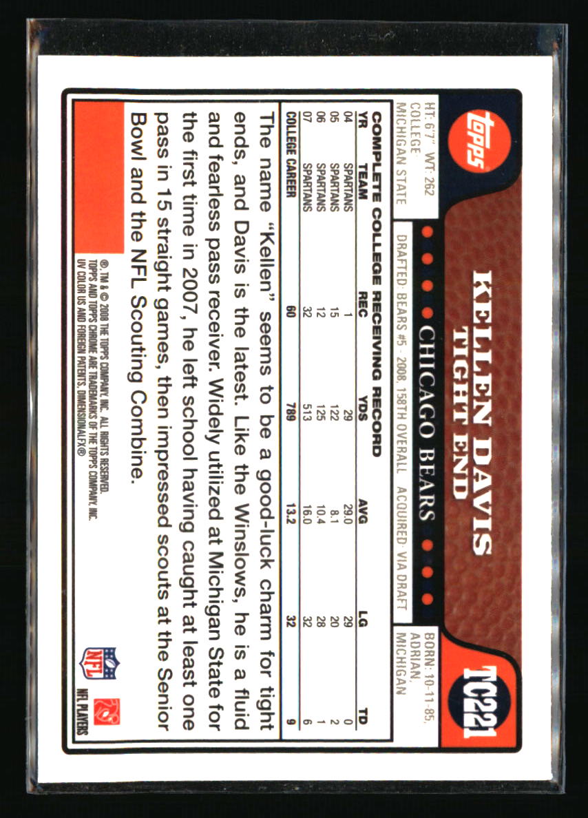 Chicago Bears Football Cards - Choose from 100s Qty Discount Pt 5 - Picture 155 of 315