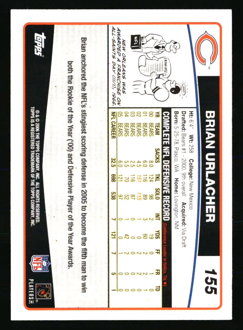 Chicago Bears Football Cards - Choose from 100s Qty Discount Pt 5 - Picture 41 of 315
