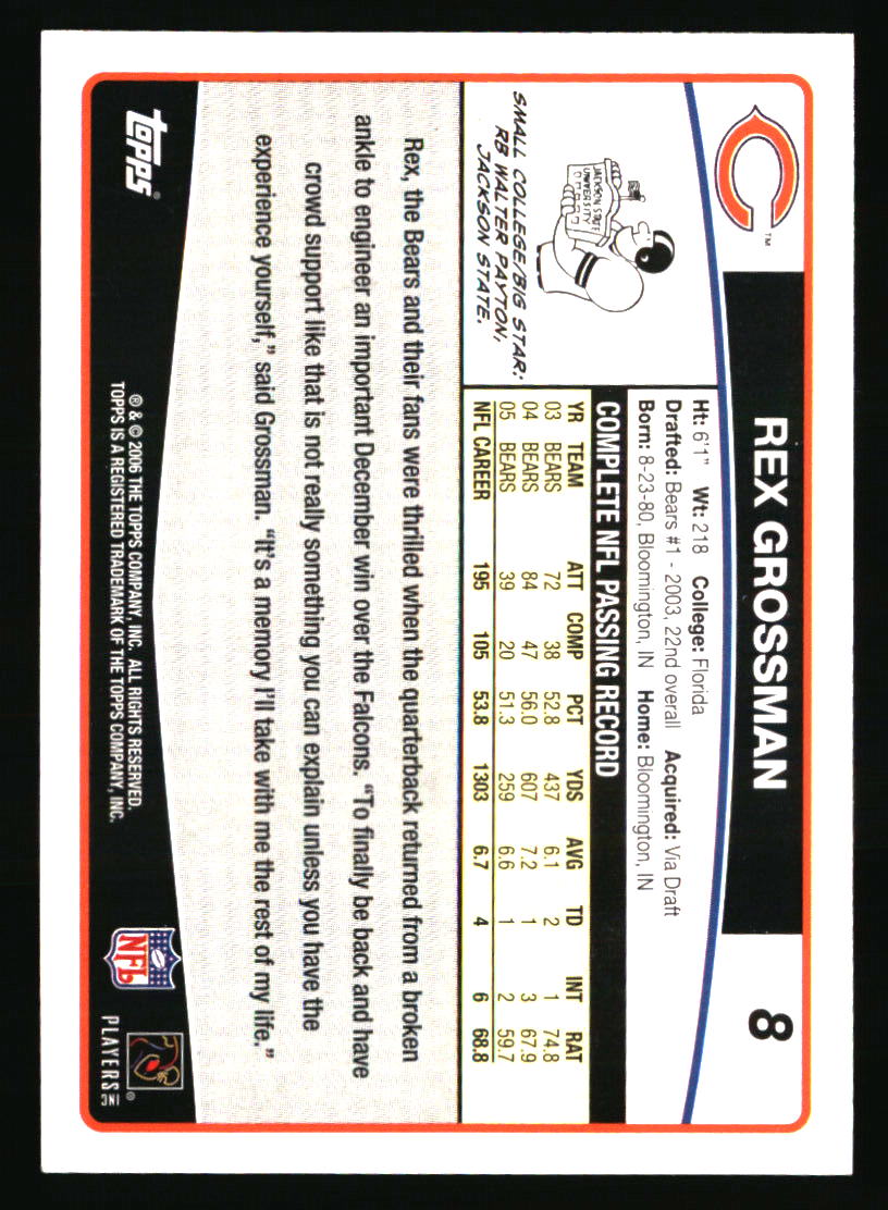 Chicago Bears Football Cards - Choose from 100s Qty Discount Pt 5 - Picture 275 of 315