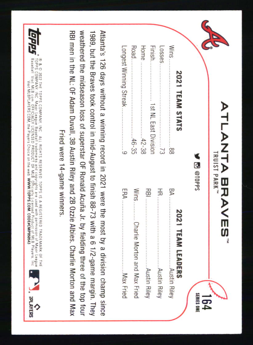 Atlanta Braves Baseball Cards Choose Player Qty Discount 100s to Choose - Picture 45 of 501