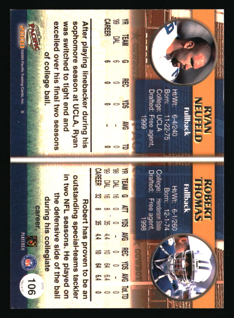 Dallas Cowboys Football Cards Choose Player Choose From 100s Qty Discount Pt 4 - Picture 277 of 501