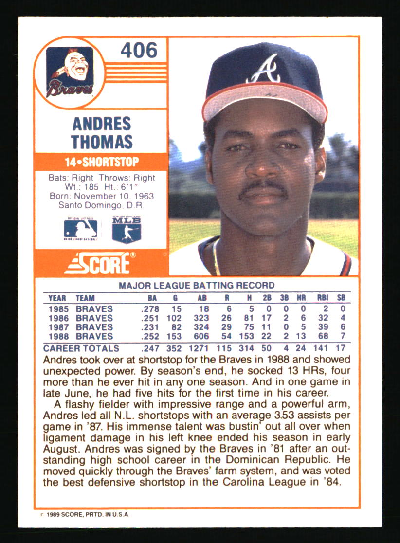 Atlanta Braves Baseball Cards Choose Player Qty Discount 100s to Choose - Picture 23 of 501