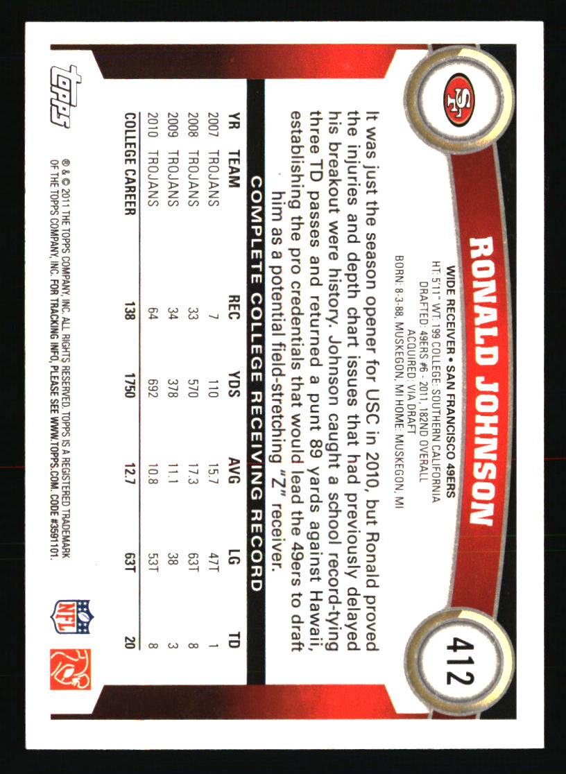 San Francisco 49ers Football Cards Choose Player Qty Discount 100s to Choose - Picture 393 of 425