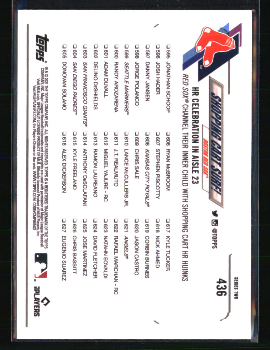 Boston Red Sox Baseball Cards Choose Player Qty Discount 100s to Choose - Picture 483 of 501
