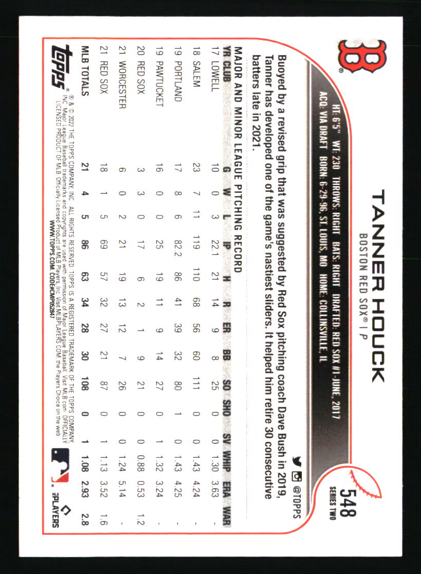 Boston Red Sox Baseball Cards Choose Player Qty Discount 100s to Choose - Picture 487 of 501