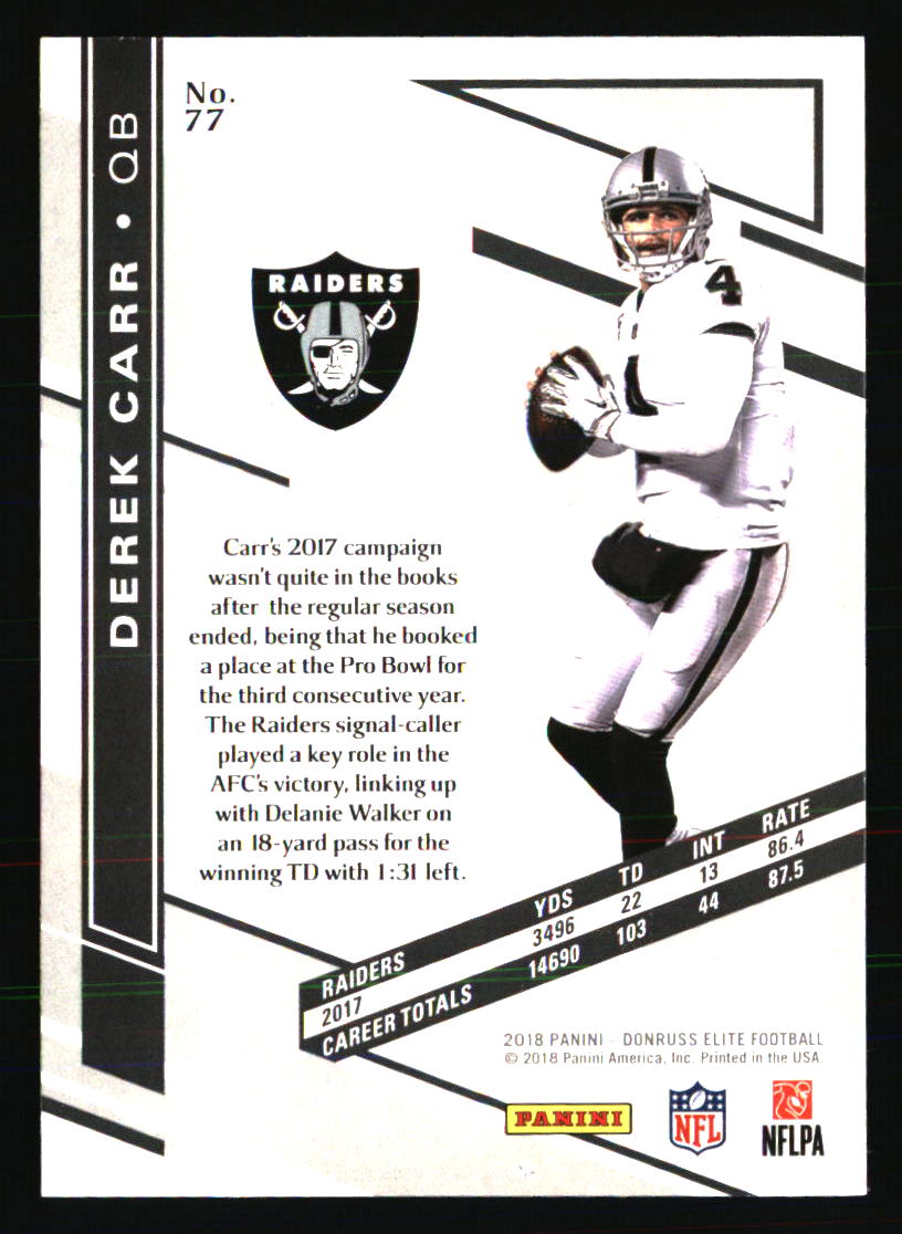 Tarjetas de fútbol americano Oakland Raiders - Elige entre 100 jugadores cantidad descuento - Parte 3 - Imagen 241 de 497