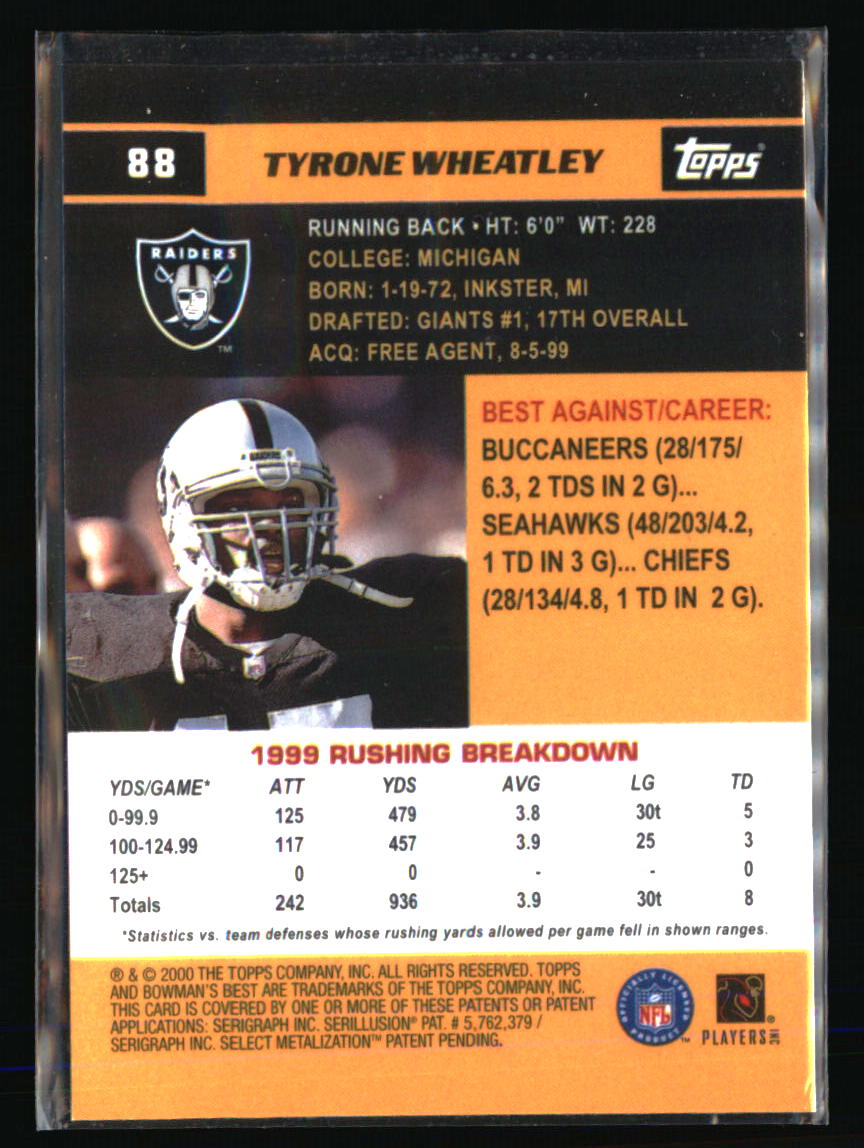 Tarjetas de fútbol americano Oakland Raiders - Elige entre 100 jugadores cantidad descuento - Parte 3 - Imagen 289 de 497
